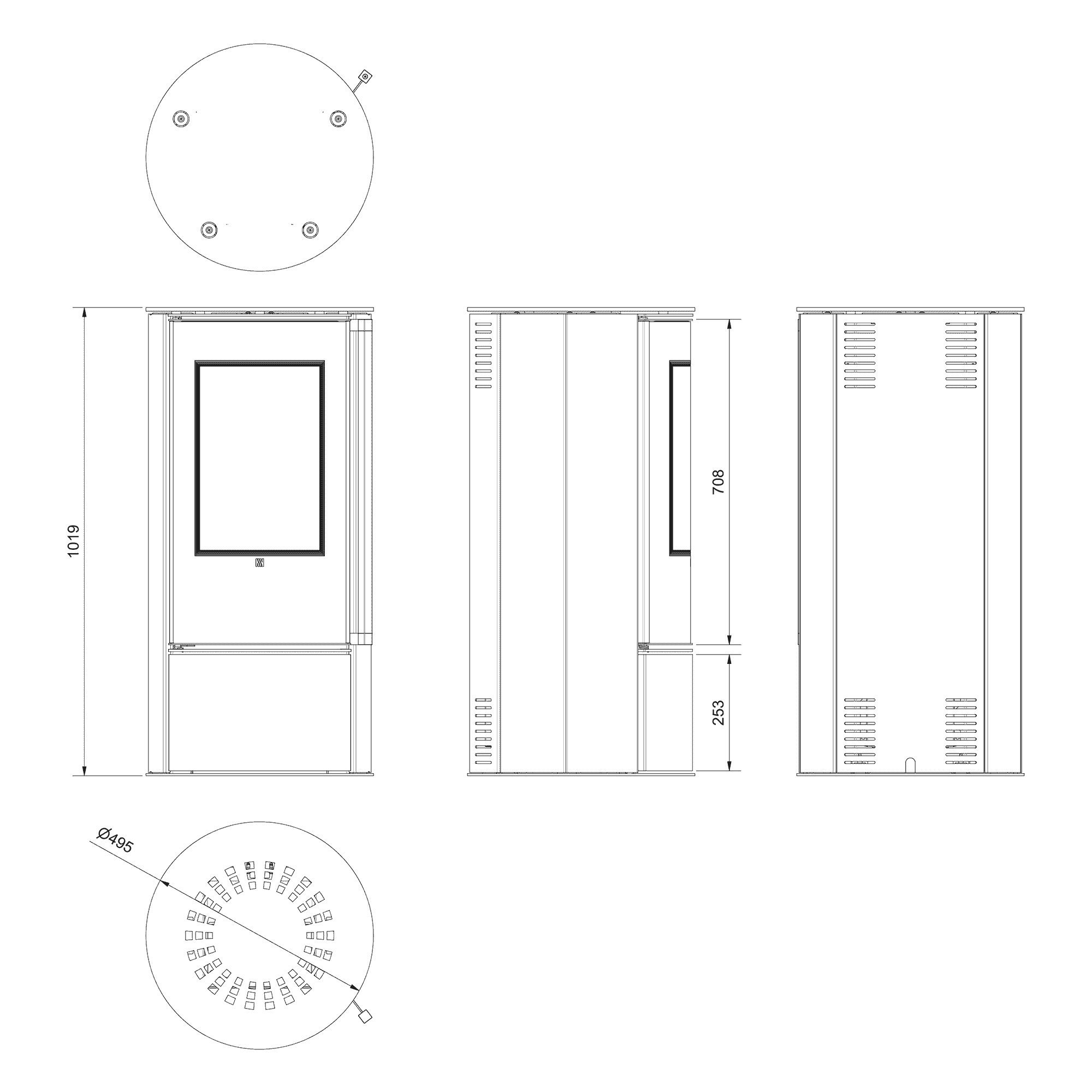 ORA/E/A - bioethanol automatic stove