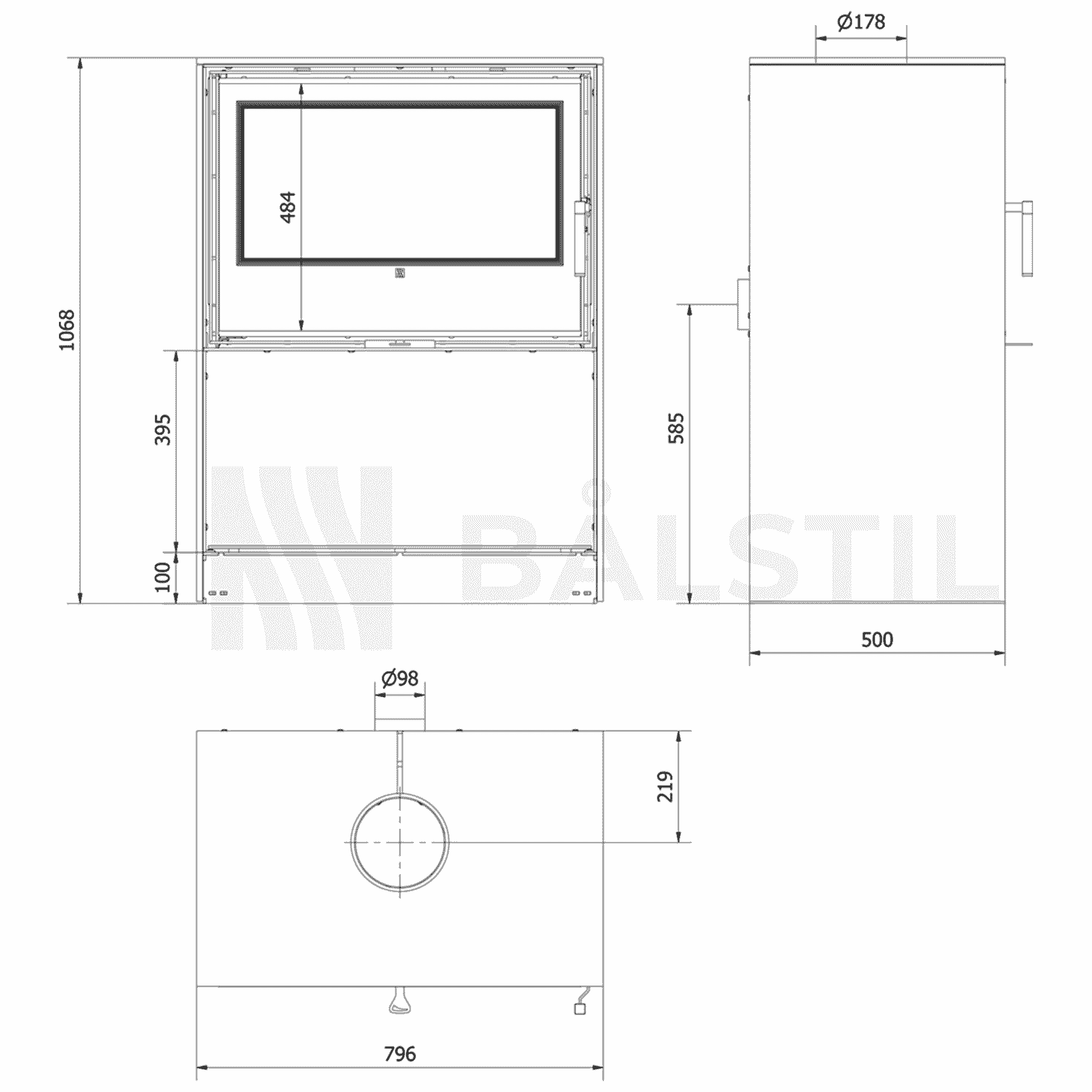 Technische tekening 10 - Bålstil Forli 80
