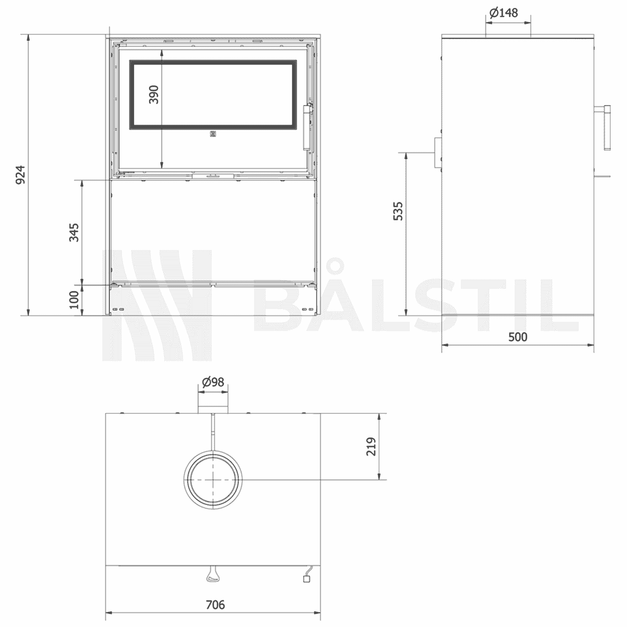 Technische tekening 6 - Bålstil Forli 80