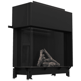 Gas fireplace BÅLSTIL LUSSO 130/55 left natural gas 12,5 kW ∅ 130/200