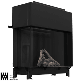 Gaskamin BÅLSTIL LUSSO 130/55 links Naturgas 12,5 kW ∅ 130/200