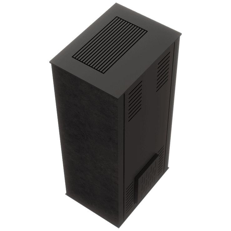 AKNA/E/A - biokominek automatyczny ze spiekiem Fokos Grafite