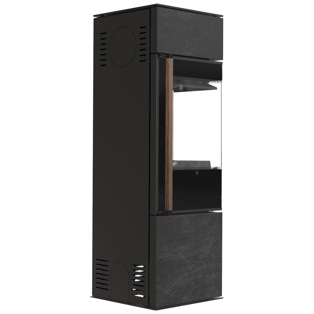 Free-standing stove Modena 135, 7 kW, right, white thermotec