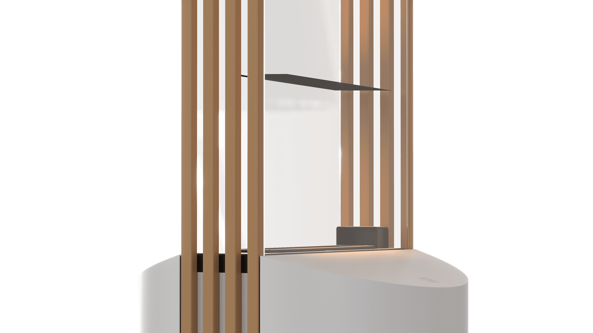 BS TORRE Korpus weiß, Zubehör goldfarben (RAL 1036)