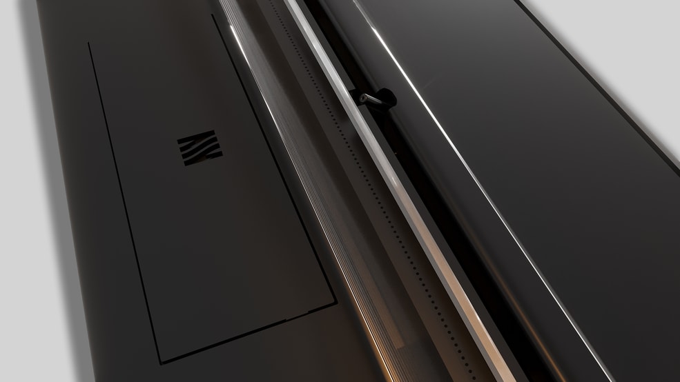 Automatischer Bioethanol-Brenneinsatz mit 1000 mm Brennerlänge