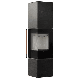 Free-standing stove Modena 175, 7 kW, right, white thermotec