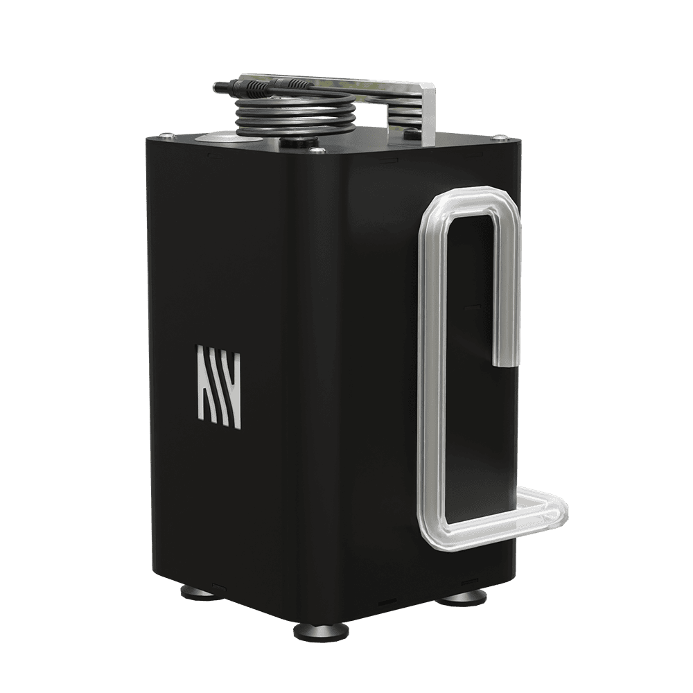 Externe Pumpe für einen automatischen Biokamin