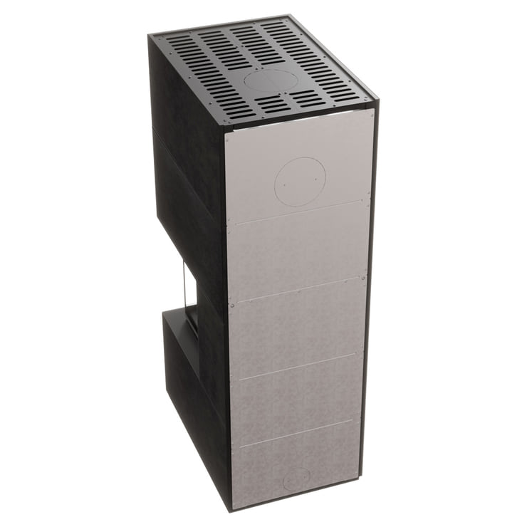 Luftkamin MILANO/500/500 Fokos Grafite