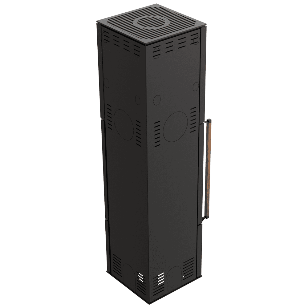 Piec wolnostojący Modena 175, 7kw, prawa, czarny termotec