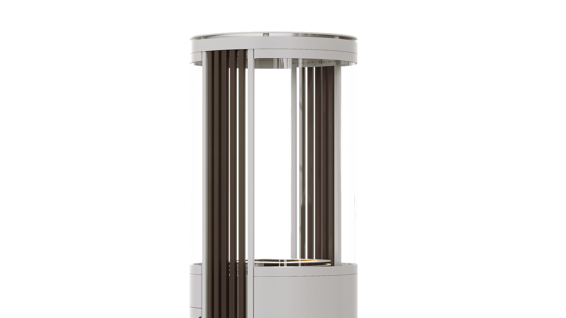 BS SIGARO v2 white body, marrone accessories (RAL 4601)