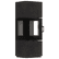 Freestanding steel stove AXAM FOKOS GRAFITE sintered casing with black lining