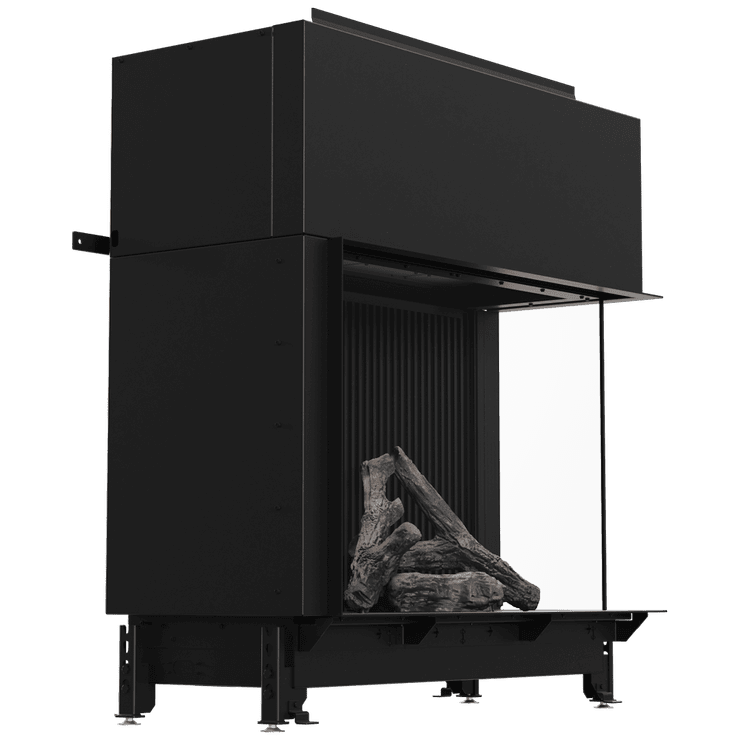 Gas fireplace BÅLSTIL LUSSO 130/75 right propane 12 kW ∅ 130/200