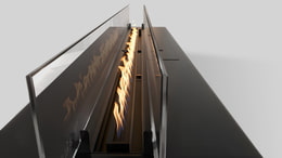 Automatischer Bioethanol-Brenneinsatz mit 1000 mm Brennerlänge