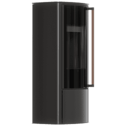 Freestanding steel stove KOZA BRONN with black lining