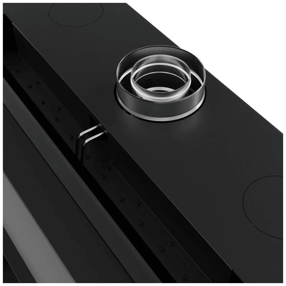 Gaskamin BÅLSTIL LUSSO 130/75 rechts Propan 12 kW ∅ 130/200