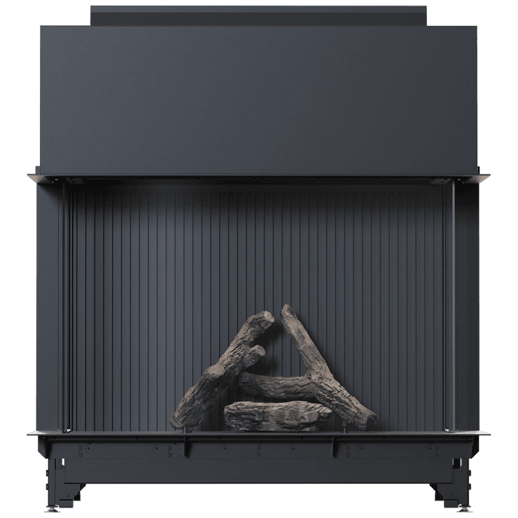 Gas fireplace BÅLSTIL LUSSO 130/55 left right natural gas 12,5 kW ∅ 130/200