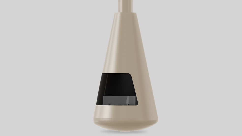 Automatic bio-fireplace 2x2P, bottom 750 mm, Muscle-beige color