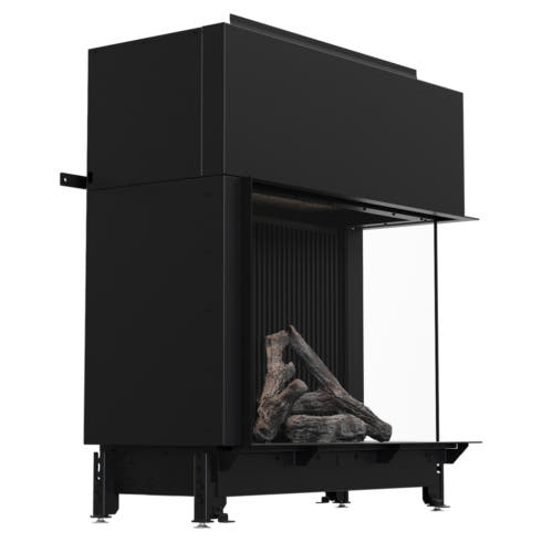 Gas fireplace BÅLSTIL LUSSO 130/75 right propane butane 11 kW ∅ 130/200