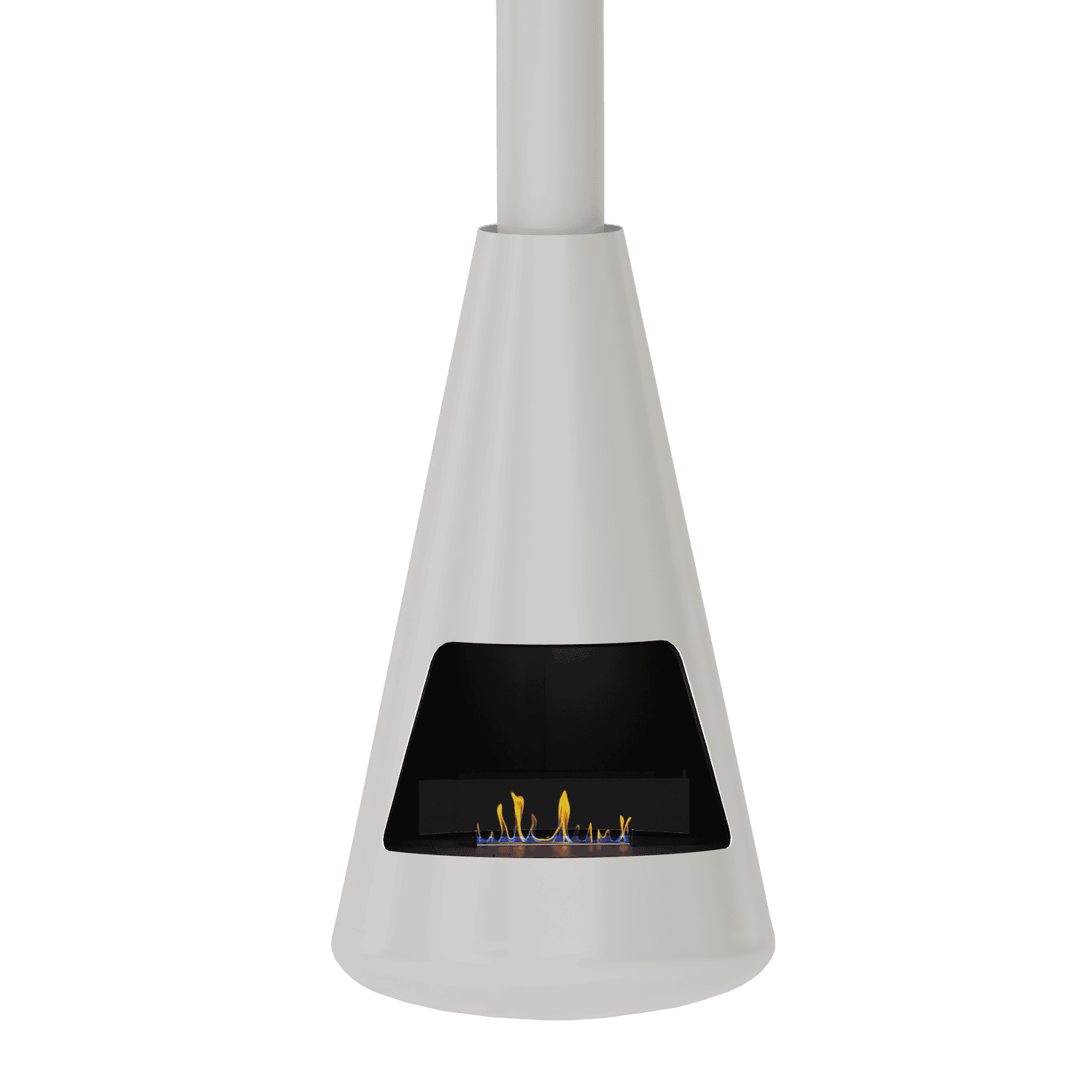 Biokominek automatyczny 2x2P dennica 750; kolor White