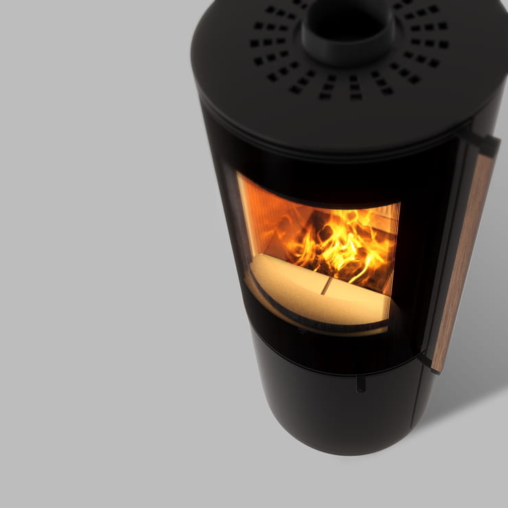 Freistehender Stahlkamin TARGA