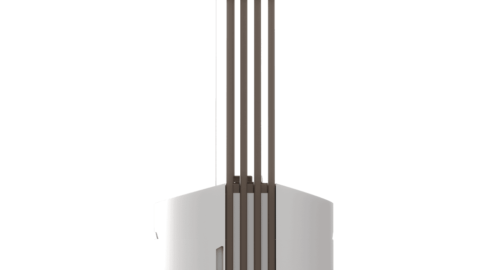 BS TORRE Korpus weiß, Accessoires kastanienbraun (RAL 4601)