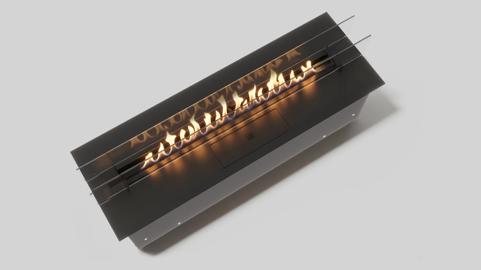 Automatischer Bioethanol-Brenneinsatz mit 700 mm Brennerlänge