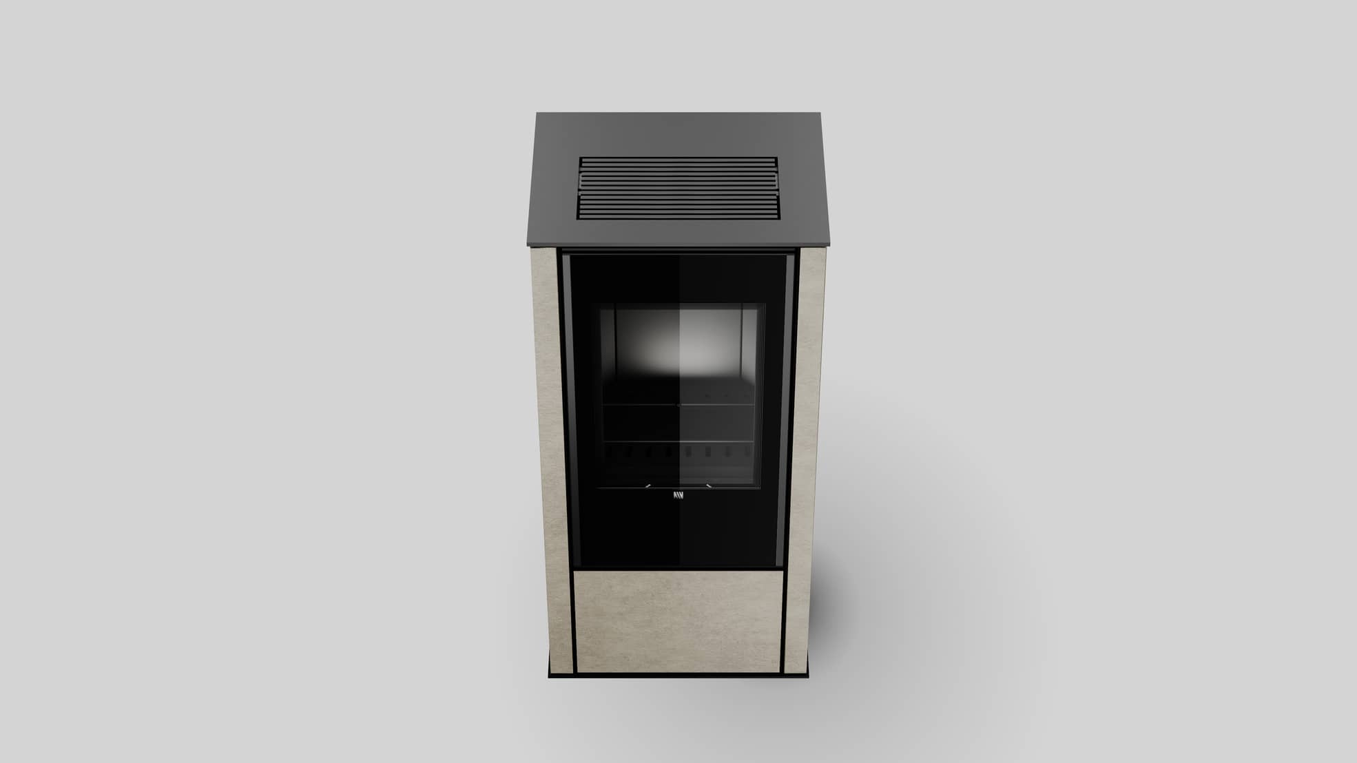 Automatischer Bioethanol-Kamin in Fokos Talco Sinterquarz