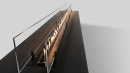 Automatischer Bioethanol-Brenneinsatz mit 1500 mm Brennerlänge