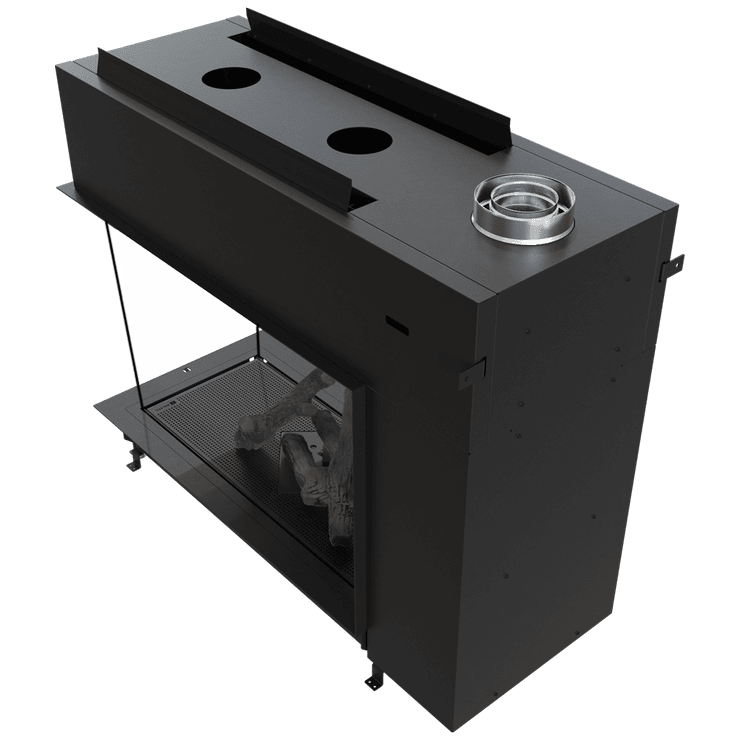 Gas fireplace BÅLSTIL LUSSO 130/75 tunnel propane 12 kW ∅ 130/200