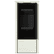 Freestanding steel stove KOZA AKNA in Ivory Glow stone with black lining