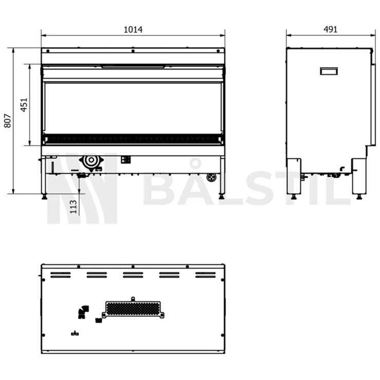 Kominek elektryczny Ellectra