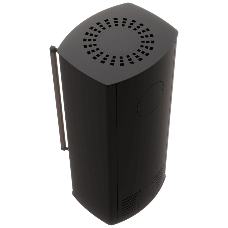 BRONN freistehender Kaminofen aus Stahl