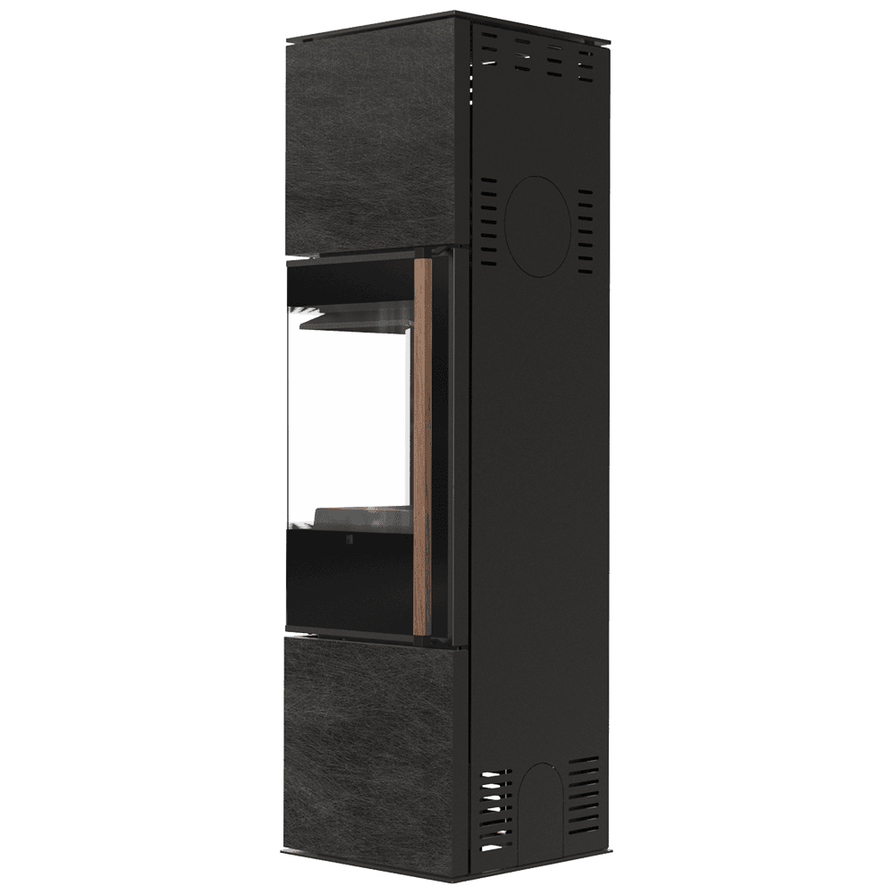 Free-standing stove Modena 155, 7 kW, left, black thermotec
