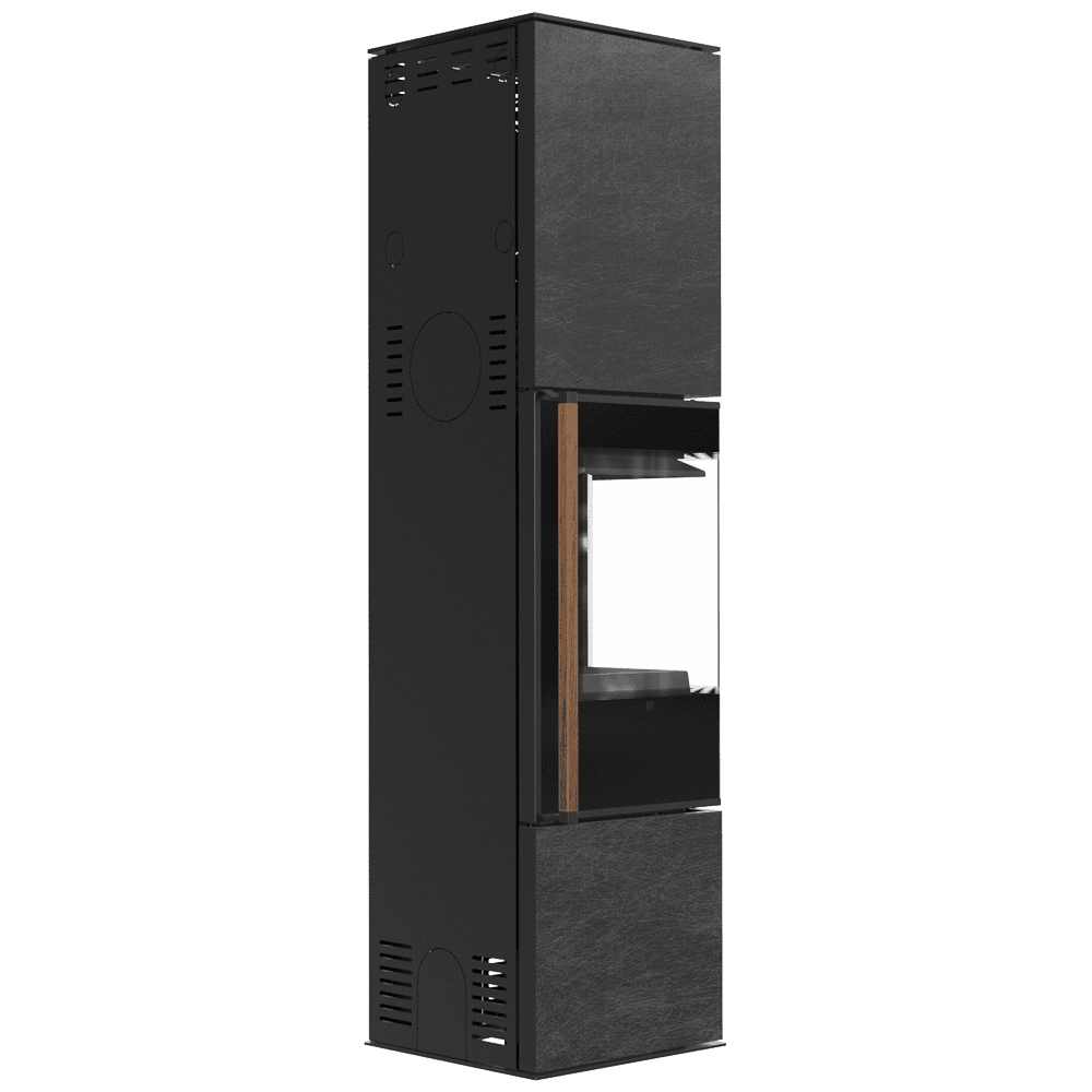 Piec wolnostojący Modena 175, 7kw, prawa, czarny termotec