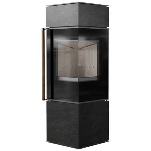 Free-standing stove Modena 135, 7 kW, right, white thermotec