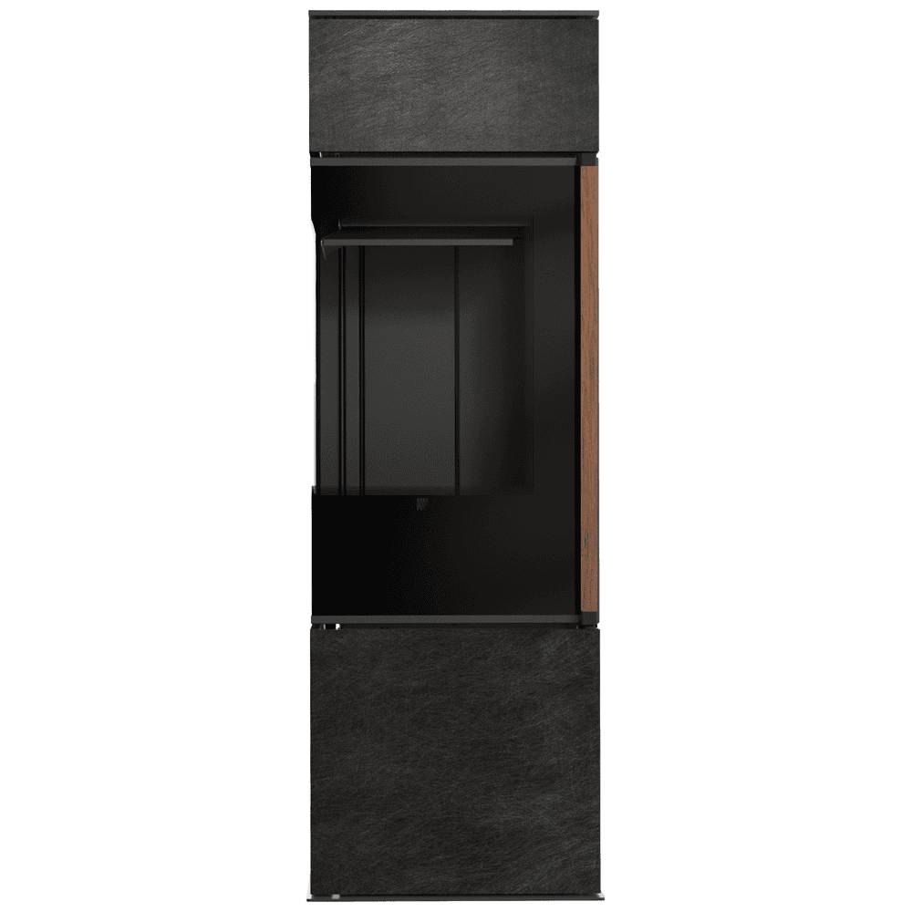 MODENA 135 Automatischer Bio-Kamin mit Seta Liquorice Sinterquarz