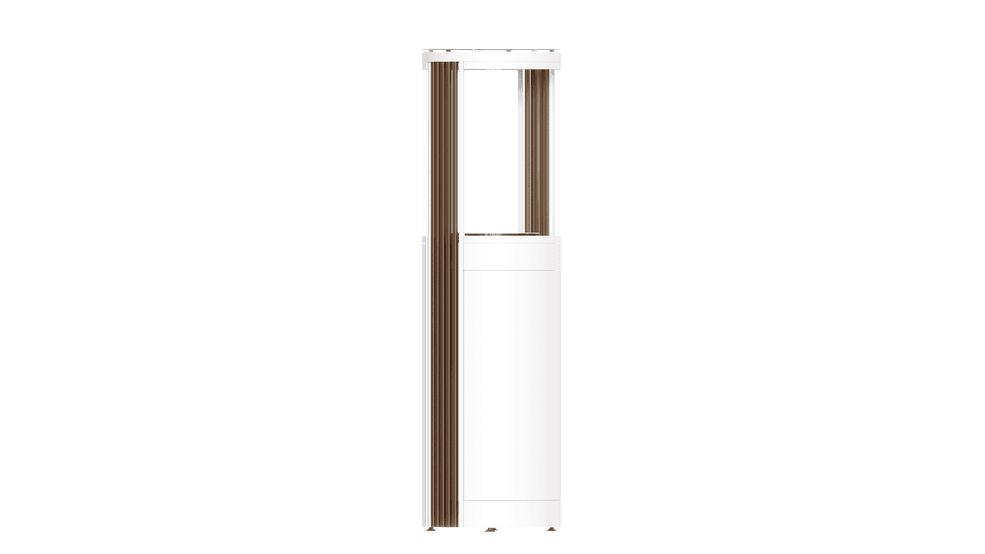 BS SIGARO v2 white body, marrone accessories (RAL 4601)