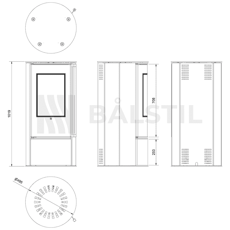 Biokominek automatyczny wolnostojący ORA