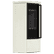 Freestanding steel stove KOZA AKNA in Ivory Glow stone with black lining