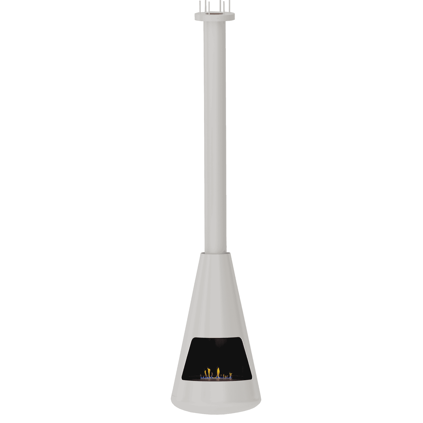 Biokominek automatyczny 2x2P dennica 750; kolor White