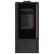 Freestanding steel KOZA AKNA stove in SETA/LIQUORICE sinter with black lining
