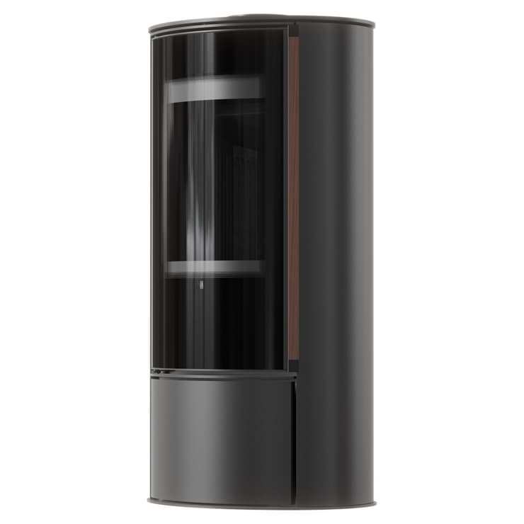 Piec wolnostojący stalowy ULV z czarnym wyłożeniem