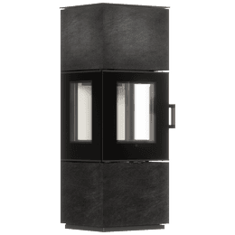Freestanding steel stove AXAM sintered casing SETA LIQUORICE