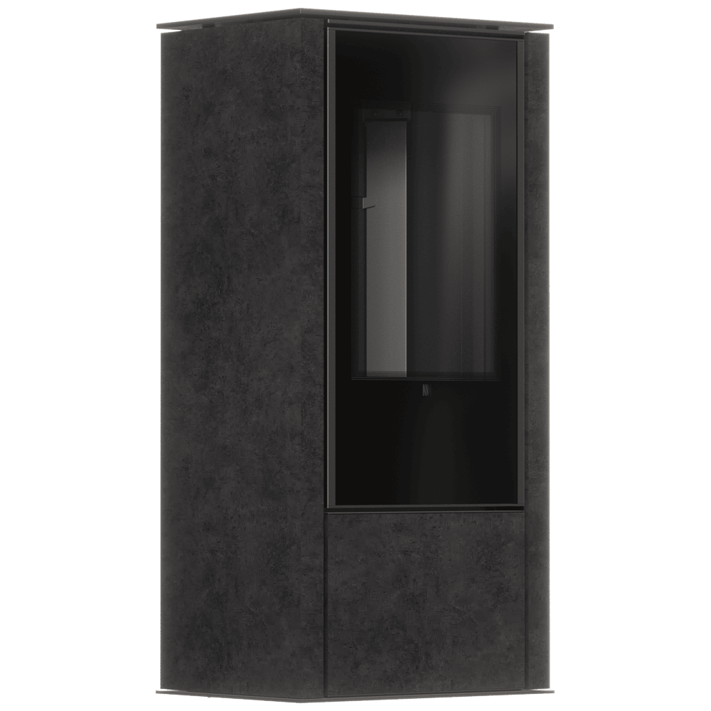 AKNA/E/A - biokominek automatyczny ze spiekiem Fokos Grafite