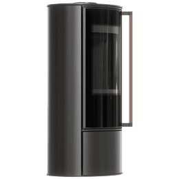 Freestanding steel stove KOZA ULV with black lining