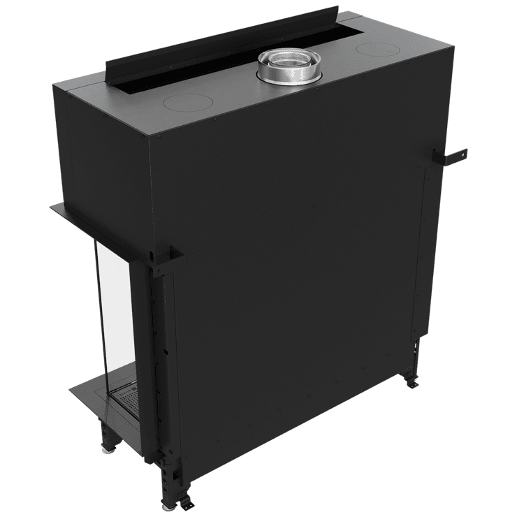 Gaskamin BÅLSTIL LUSSO 130/75 rechts Propan 12 kW ∅ 130/200