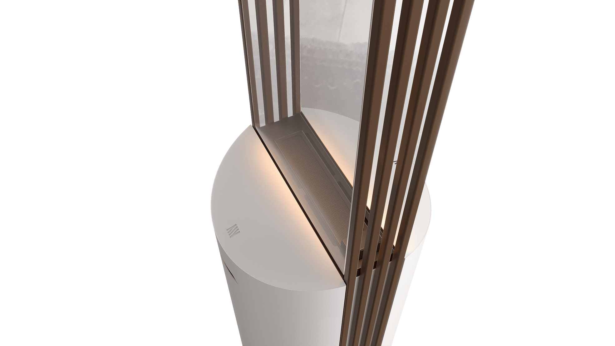 BS TORRE Korpus weiß, Accessoires kastanienbraun (RAL 4601)