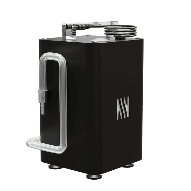 Externe Pumpe für einen automatischen Biokamin