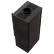 Freestanding steel KOZA AKNA stove in SETA/LIQUORICE sinter with black lining