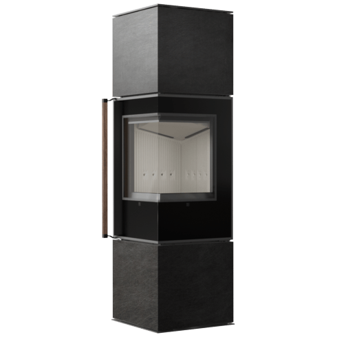 Free-standing stove Modena 155, 7 kW, right, white thermotec